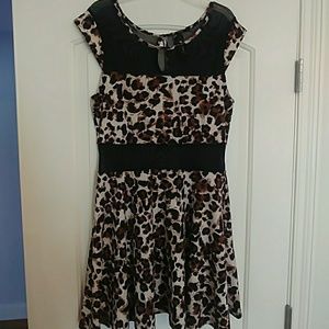 Mini dress cheetah print